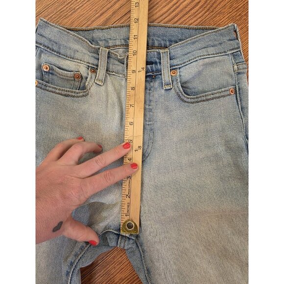 Levi's Wedgie Straight Jeans Women's 25 x 27 High Rise‎ Button Fly Denim Stretch - Picture 2 of 14